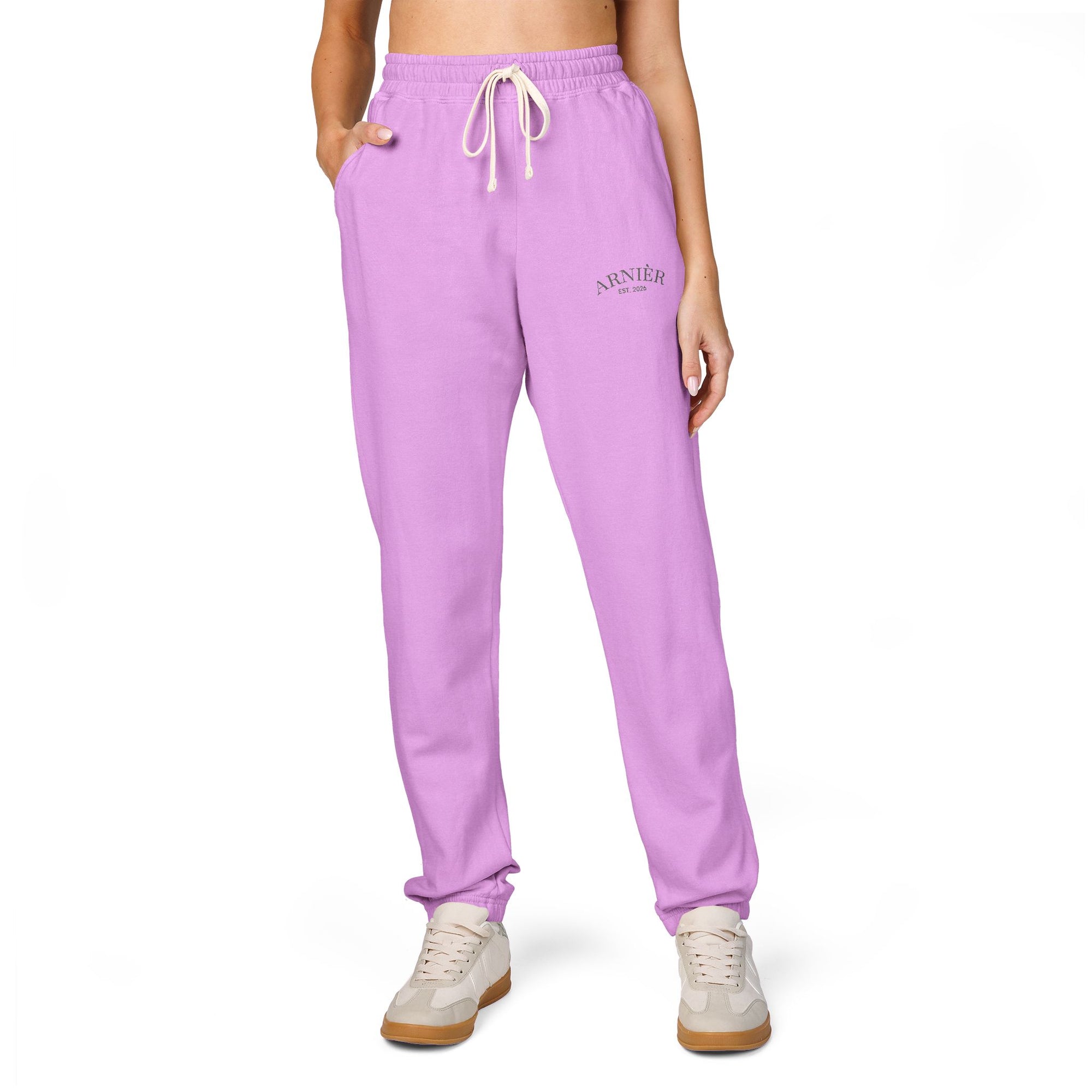 Arnièr Olive Embroidered Fleece Joggers