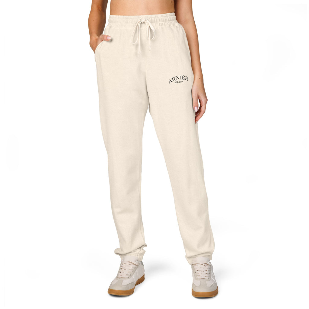 Arnièr Olive Embroidered Fleece Joggers