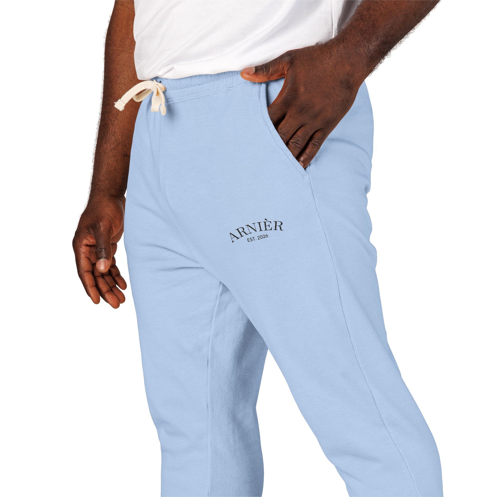 Arnièr Olive Embroidered Fleece Joggers