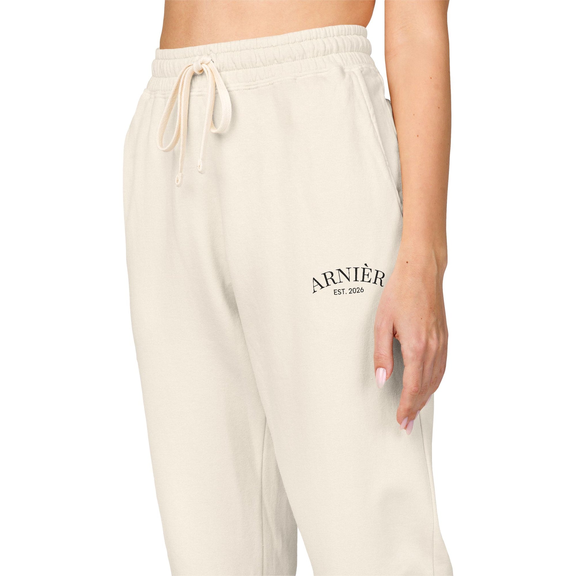 Arnièr Olive Embroidered Fleece Joggers