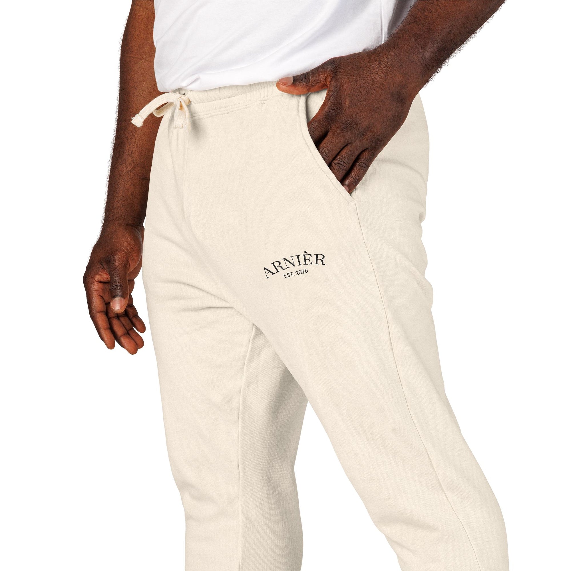 Arnièr Olive Embroidered Fleece Joggers