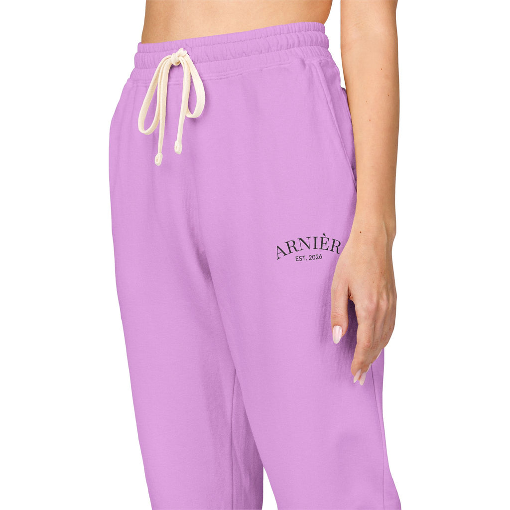Arnièr Olive Embroidered Fleece Joggers